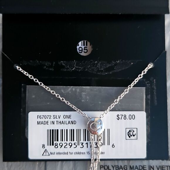 COACH ADJUSTABLE SLIDER BRACELET MSRP $78 NEW silver - Picture 11 of 16